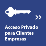 Acceso privado para empresas clientes con usuario y password